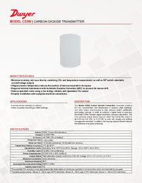 Thumbnail of document Data Sheet - CDSN Carbon Dioxide XMTR W/TEM